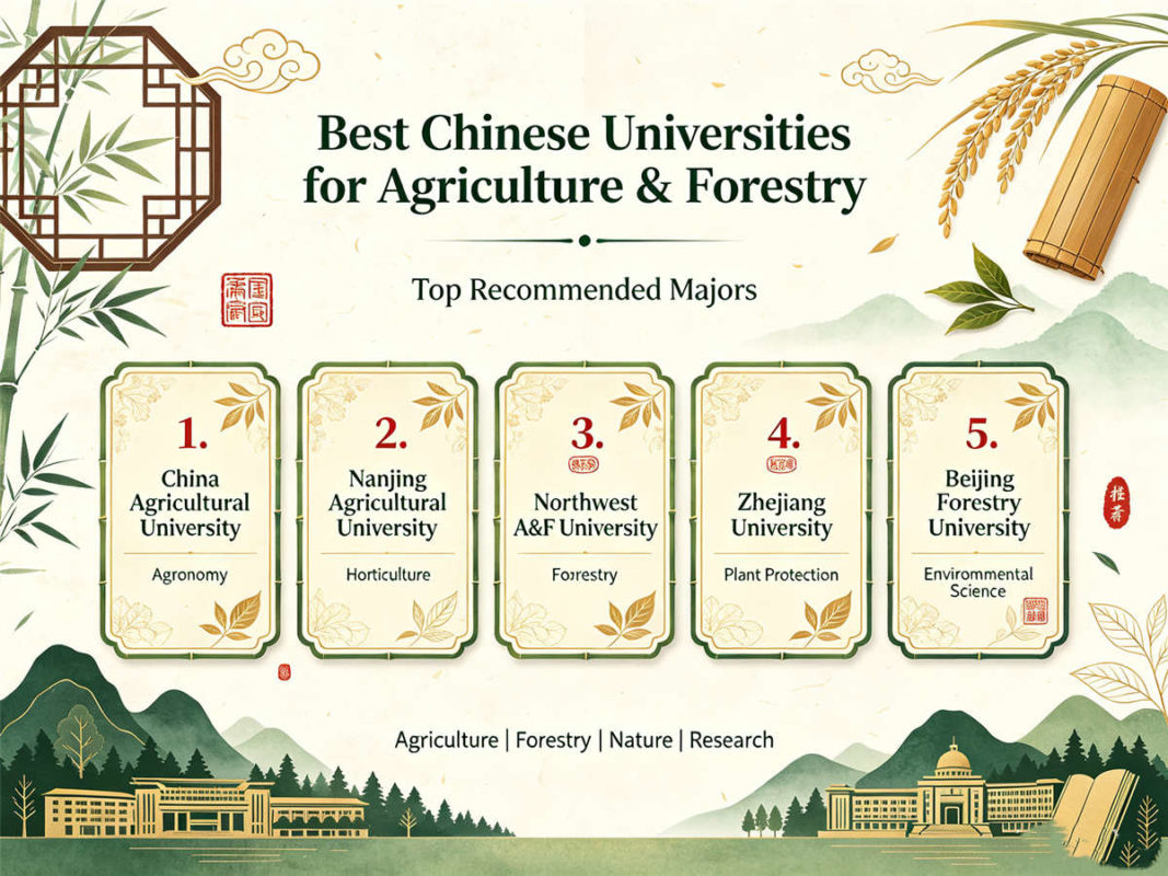 Best Chinese Universities for Agriculture & Forestry Top Recommended Majors